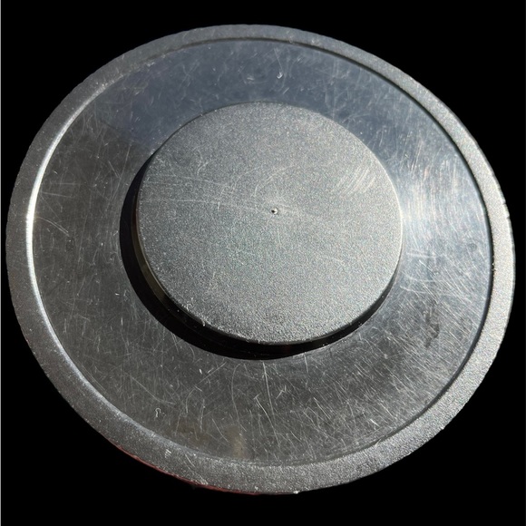 Vintage, Midcentury, Milk Glass Canister w/ Black & White Winter Scene - Picture 5 of 5